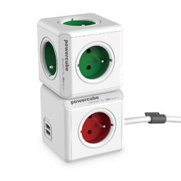 Rozbočovač PowerCube Extended USB červený - galéria #2