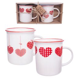 Súprava porcelánových hrnčekov HOME LOVE 350 ml 2 ks - galéria #1