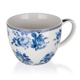 Súprava keramických hrnčekov BLUE FLOWER 450 ml 2 ks - galéria #2