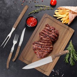 Sada steakových príborov a dosky 15 ks - galéria #1