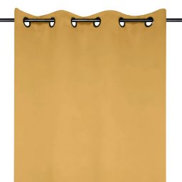 Zatemňovací záves blackout NOTTE hořčicová 135 x 250 cm - galéria #1