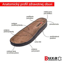 Dámske zdravotné šľapky MEMORY kvetované - galéria #3