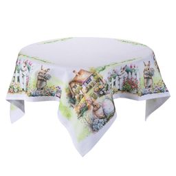 Stredový obrus s potlačou ZAJAČIKOVIA V ZÁHRADE 85 x 85 cm - galéria #4
