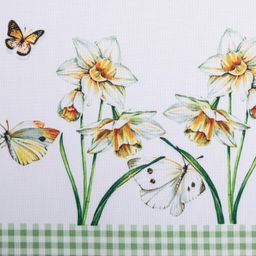 Stredový obrus s potlačou NARCISKY 85 x 85 cm - galéria #1
