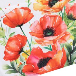 Behúň s potlačou ČERVENÉ VLČIE MÁKY 40 x 110 cm - galéria #1