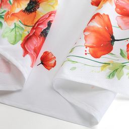 Behúň s potlačou ČERVENÉ VLČIE MÁKY 40 x 110 cm - galéria #2