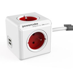 Rozbočovač PowerCube Extended USB červený