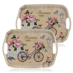 Sada melamínových tácok ROMANTIC RIDE 2 ks
