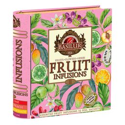 Čajová kniha FRUIT INFUSIONS darčeková kolekcia 32 sáčkov