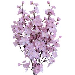 Zväzok vetvičiek ČEREŠŇA ružová 78 cm, 3 ks