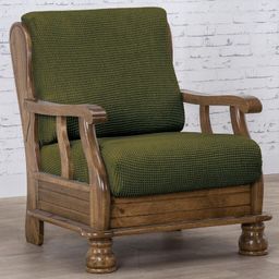 kreslo s drevenými rúčkami (š. 50 - 80 cm)