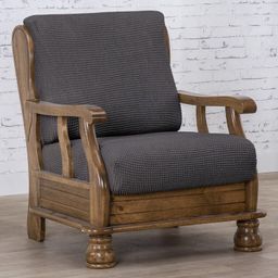 kreslo s drevenými rúčkami (š. 50 - 80 cm)