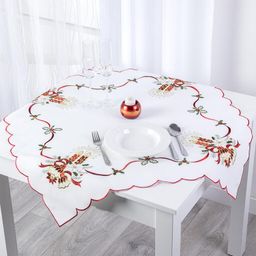 Vianočný stredový obrus s výšivkou SVIECA 85 x 85 cm