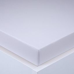 Napínacia plachta na posteľ jersey EXCLUSIVE biela