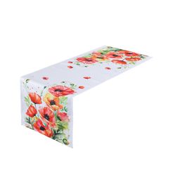 Behúň s potlačou ČERVENÉ VLČIE MÁKY 40 x 110 cm
