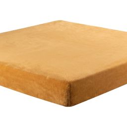 Napínacia plachta na posteľ mikroplyš medová