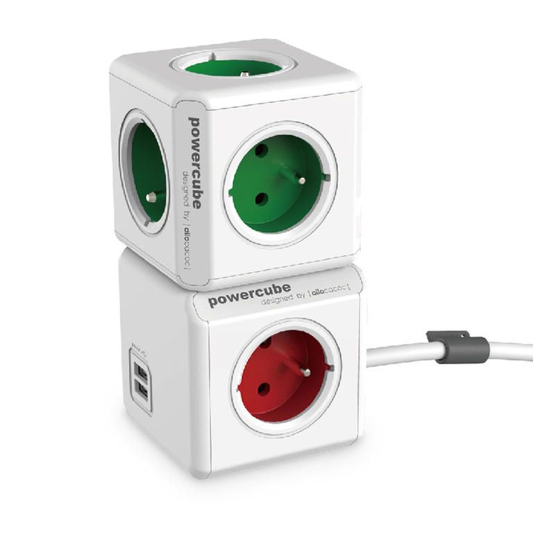 Rozbočovač PowerCube Extended USB červený - galéria #2