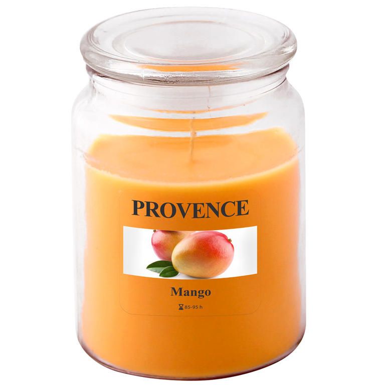 Sviečka v skle s viečkom, mango - galéria #1