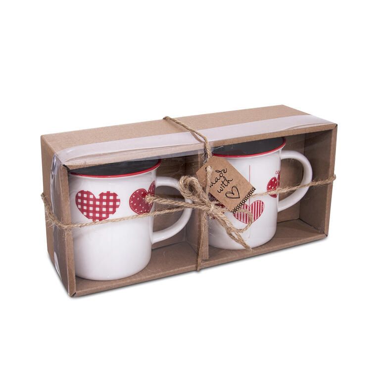 Súprava porcelánových hrnčekov HOME LOVE 350 ml 2 ks - galéria #3