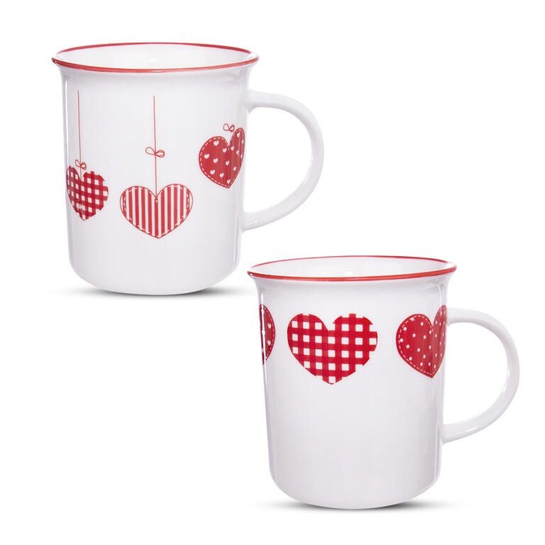 Súprava porcelánových hrnčekov HOME LOVE 350 ml 2 ks - galéria #2
