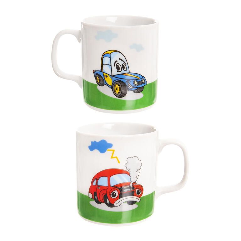 Detská porcelánová jedálenská súprava AUTO 3 ks - galéria #1