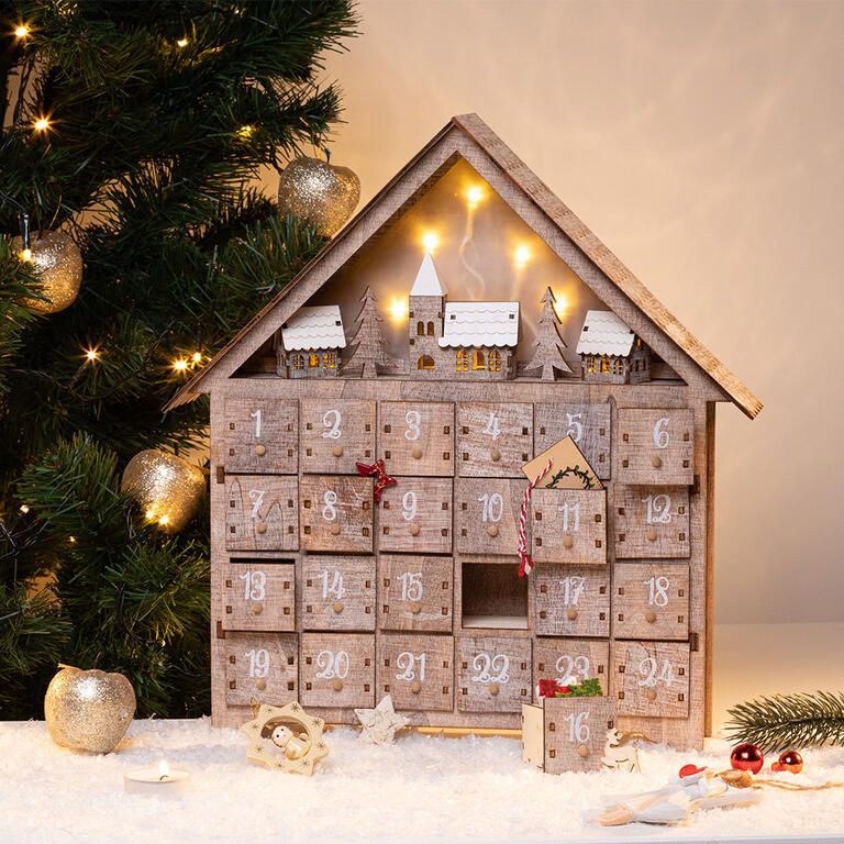 Adventný kalendár s LED - galéria #1