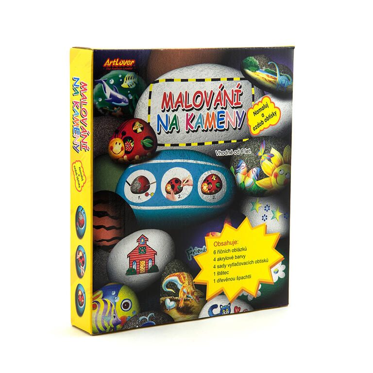 Maľovanie na kamene s odtlačkami - galéria #3