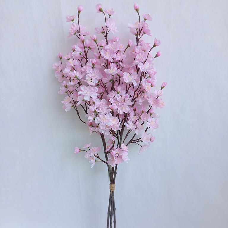Zväzok vetvičiek ČEREŠŇA ružová 78 cm, 3 ks - galéria #1