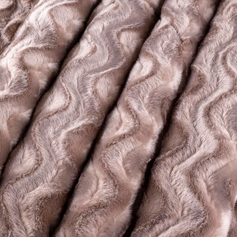 Prešívaná baránková deka LATTÉ 140 x 200 cm - galéria #2