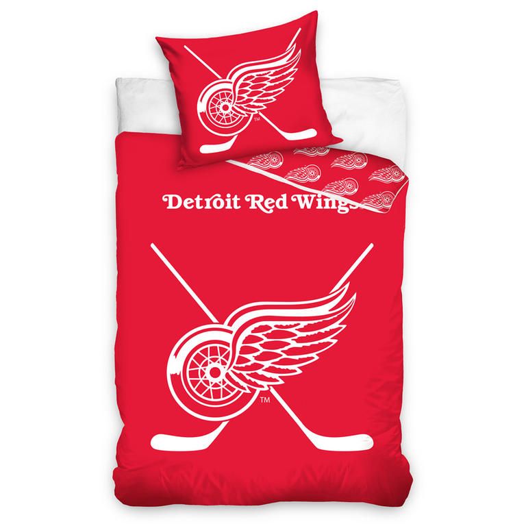 Bavlnené posteľné obliečky NHL Detroit Red Wings - galéria #1