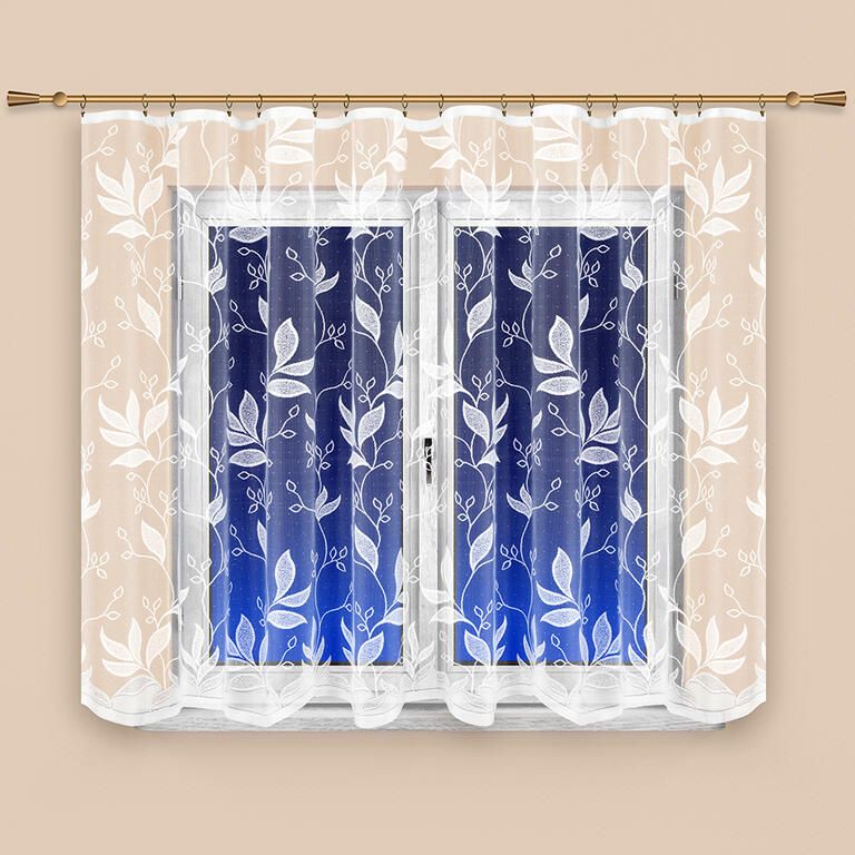 Hotová žakárová záclona JASMÍNA 350 x 160 cm - galéria #3