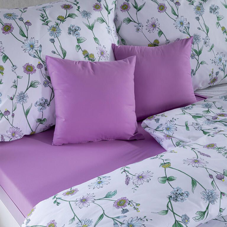 Posteľná rodinná súprava z mikrovlákna MEADOW s plachtami a obliečkami na vankúšiky, 8dielna - galéria #2