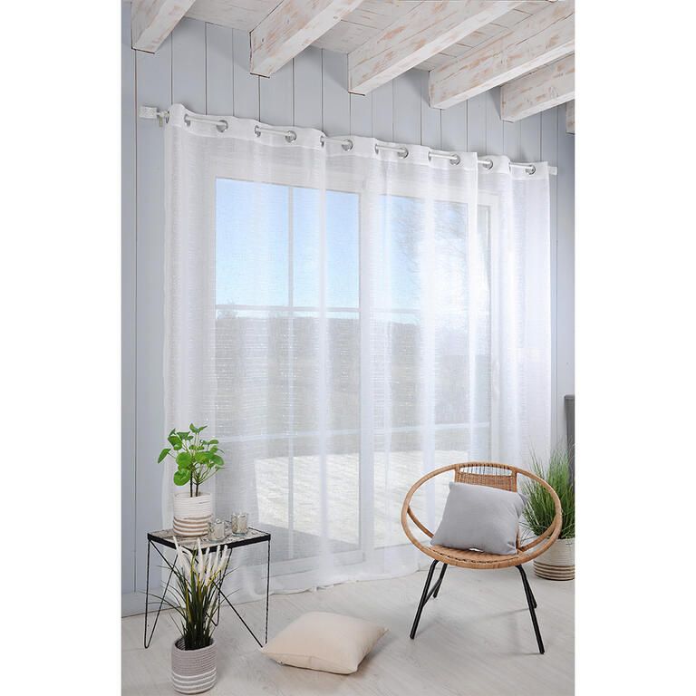 Voálová záclona na francúzske okno CELIAN XXL 300 x 260 cm - galéria #3