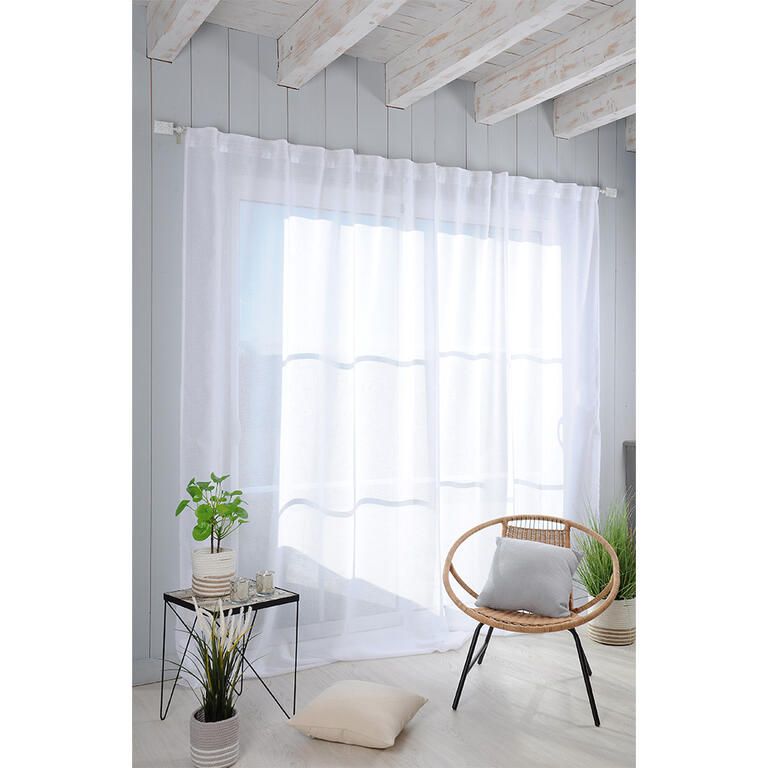 Voálová záclona na francúzske okno MADRID XXL 290 x 280 cm - galéria #4
