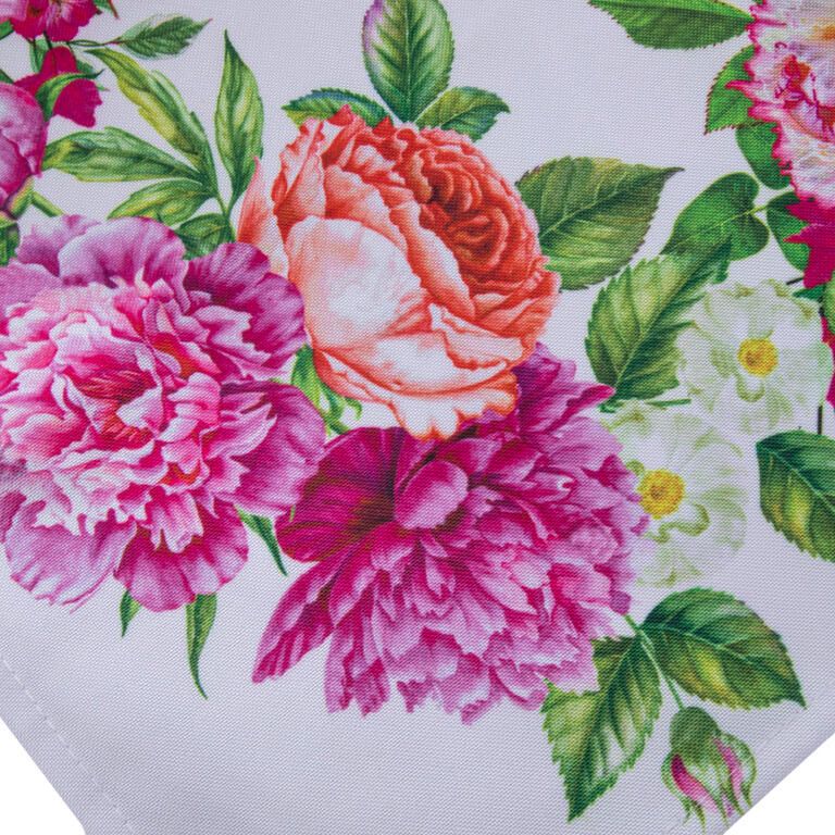 Stredový obrus s potlačou RUŽOVÉ RUŽE 85 x 85 cm - galéria #1