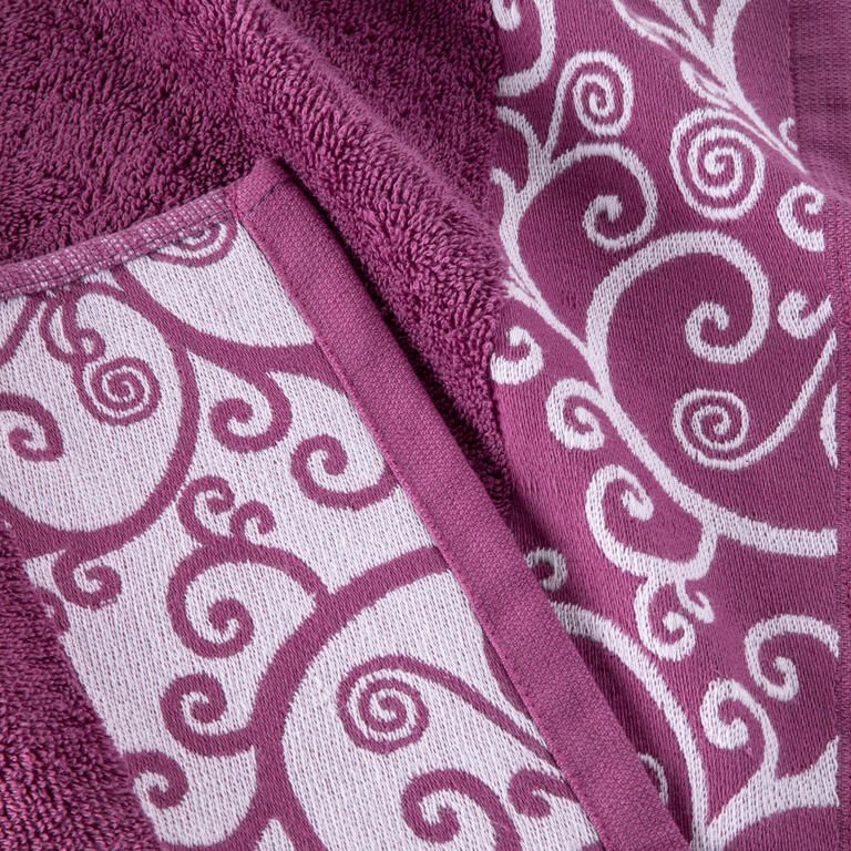 Súprava 2 ks froté uterákov VENEZIA fialová 50 x 100 cm - galéria #1