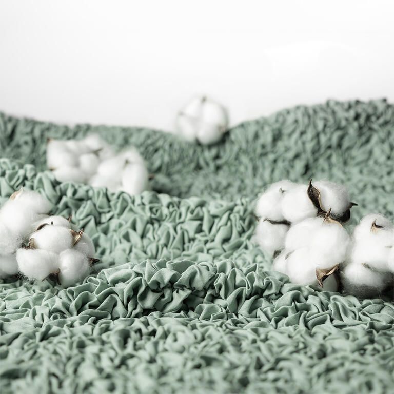 Bielastické poťahy FUCO biobavlna mätové - galéria #1