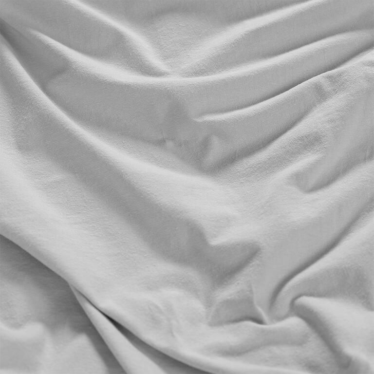 Napínacia plachta na posteľ jersey s elastanom šedá - galéria #1