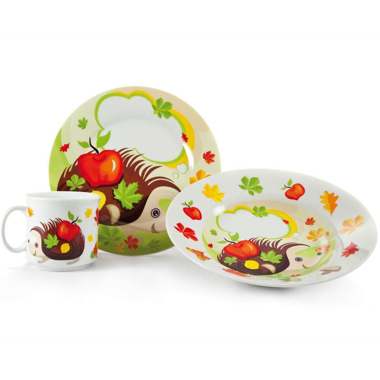 Detská jedálenská súprava 3dielna Ježko, BANQUET