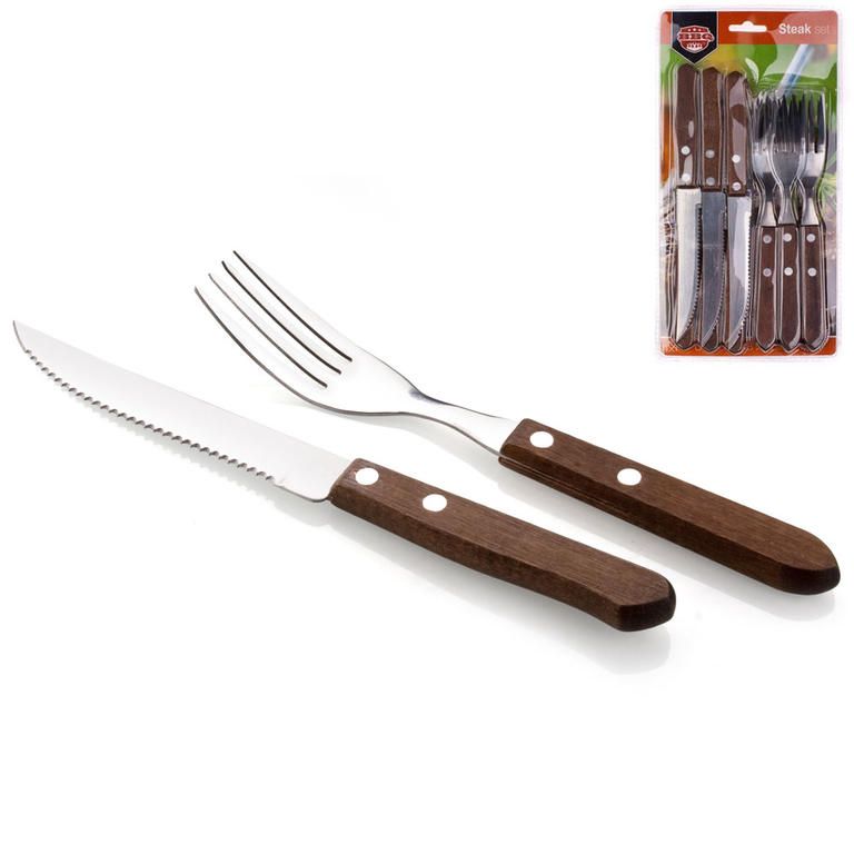 Steakové príbory BBQ 12 ks