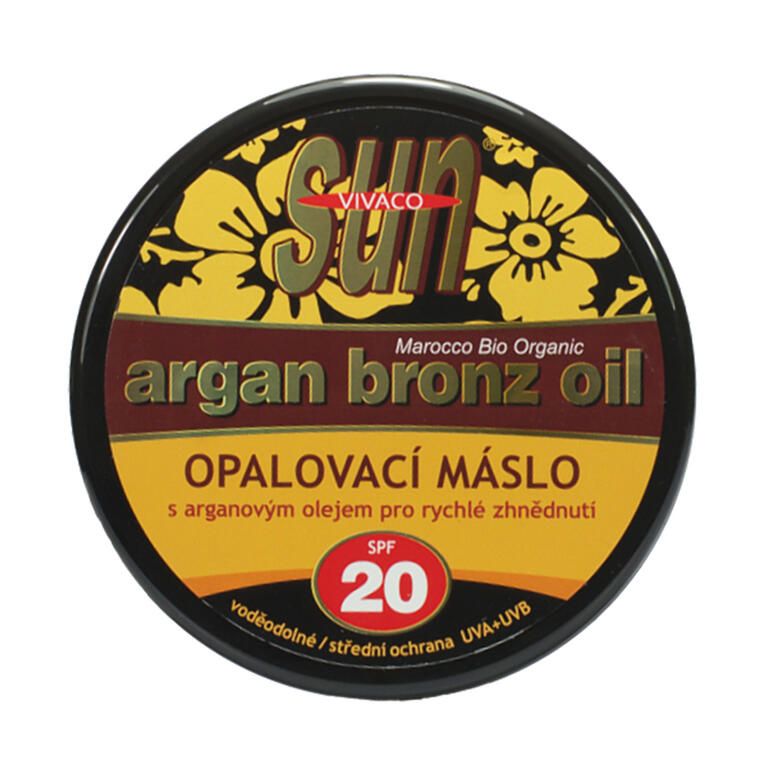 Opaľovacie maslo s arganovým olejom SPF 20 200 ml