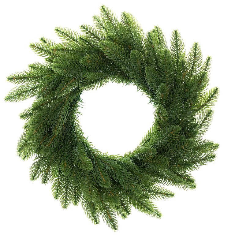 Umelý vianočný veniec s ihličím, pr. 50 cm
