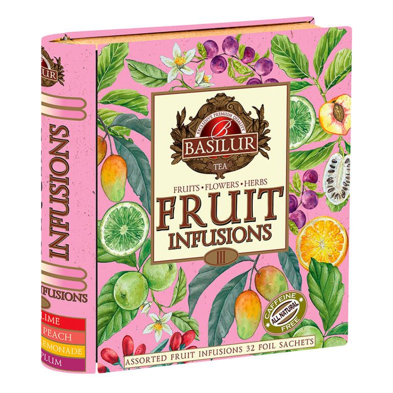 Čajová kniha FRUIT INFUSIONS darčeková kolekcia 32 sáčkov