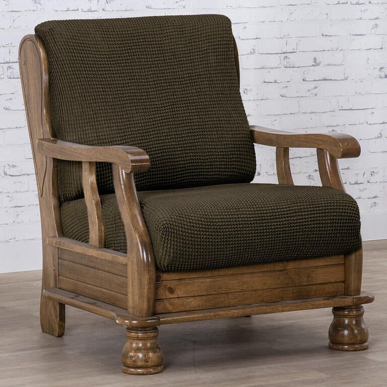 kreslo s drevenými rúčkami (š. 50 - 80 cm)