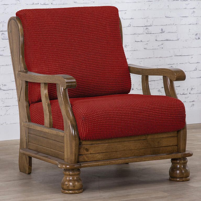 kreslo s drevenými rúčkami (š. 50 - 80 cm)