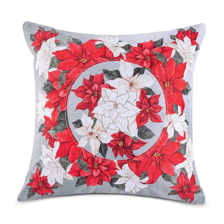 Súprava 3 ks obliečok na vankúšiky POINSETTIA 45 x 45 cm