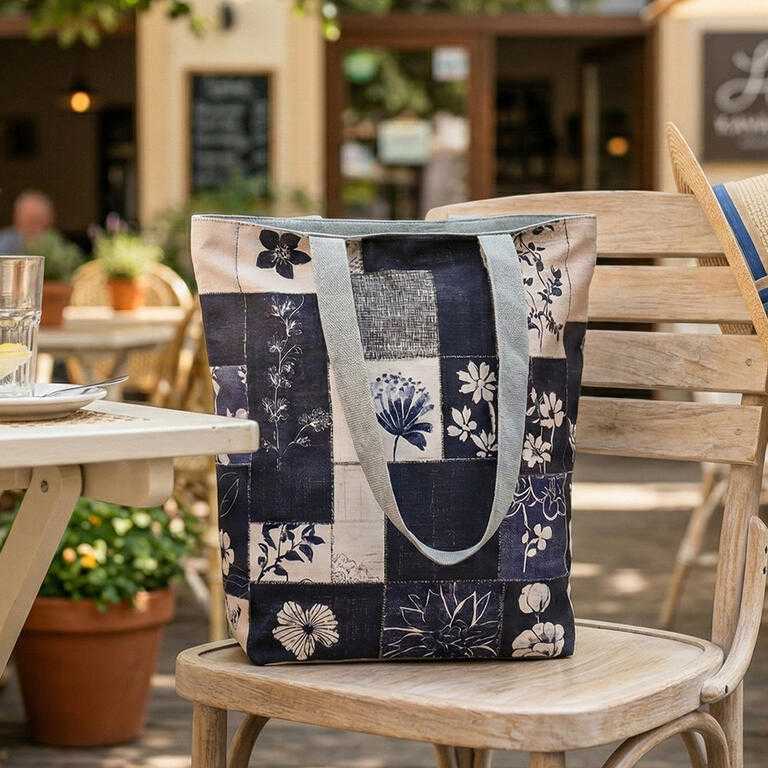 Dámska potlačená taška DENIM