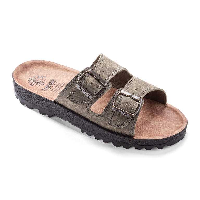 Pánske anatomické šľapky khaki