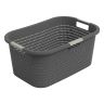 Kôš na čistú bielizeň COUNTRY antracit, 40 l